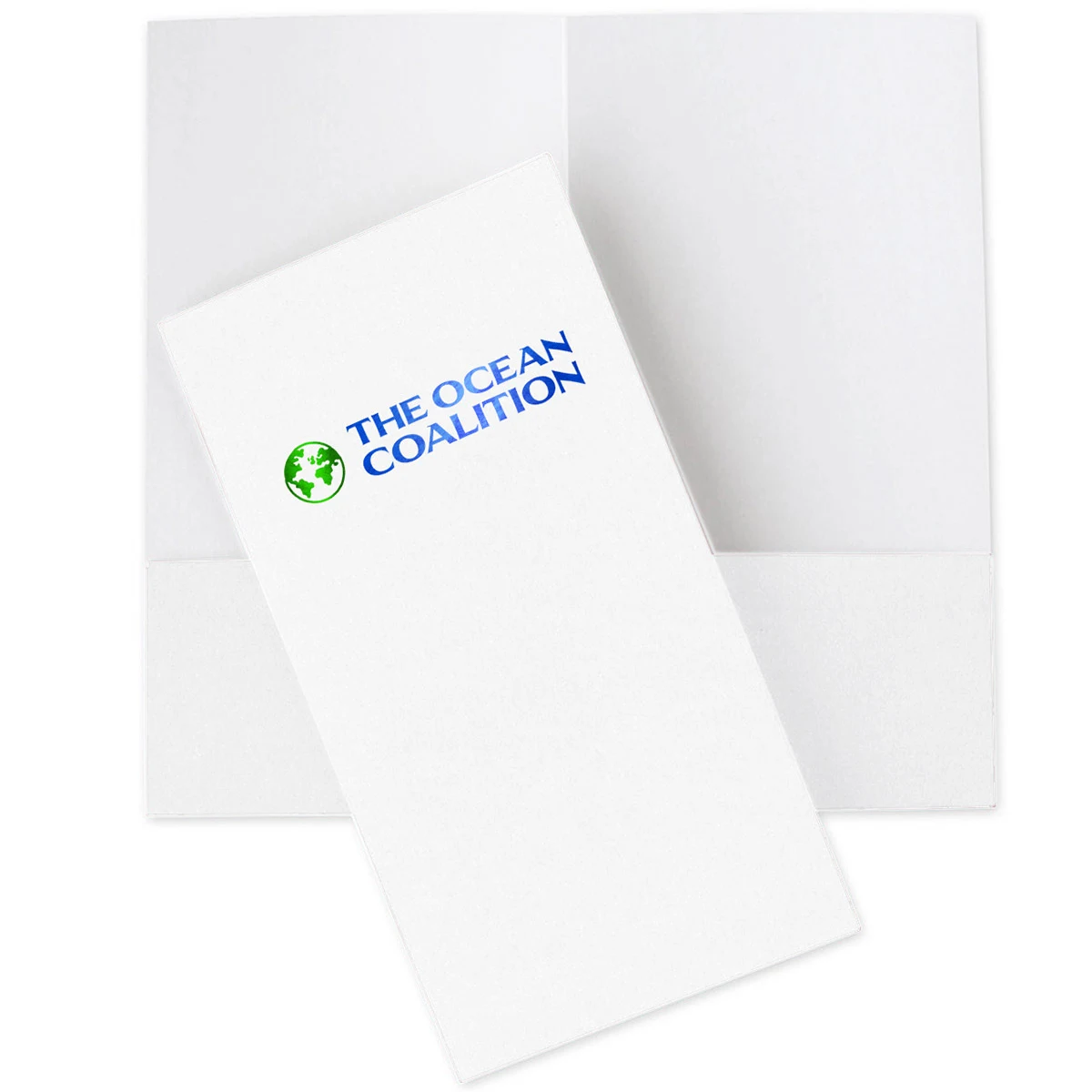 Mini Folders –2 Color Foil-Stamped Std. White Stock 1