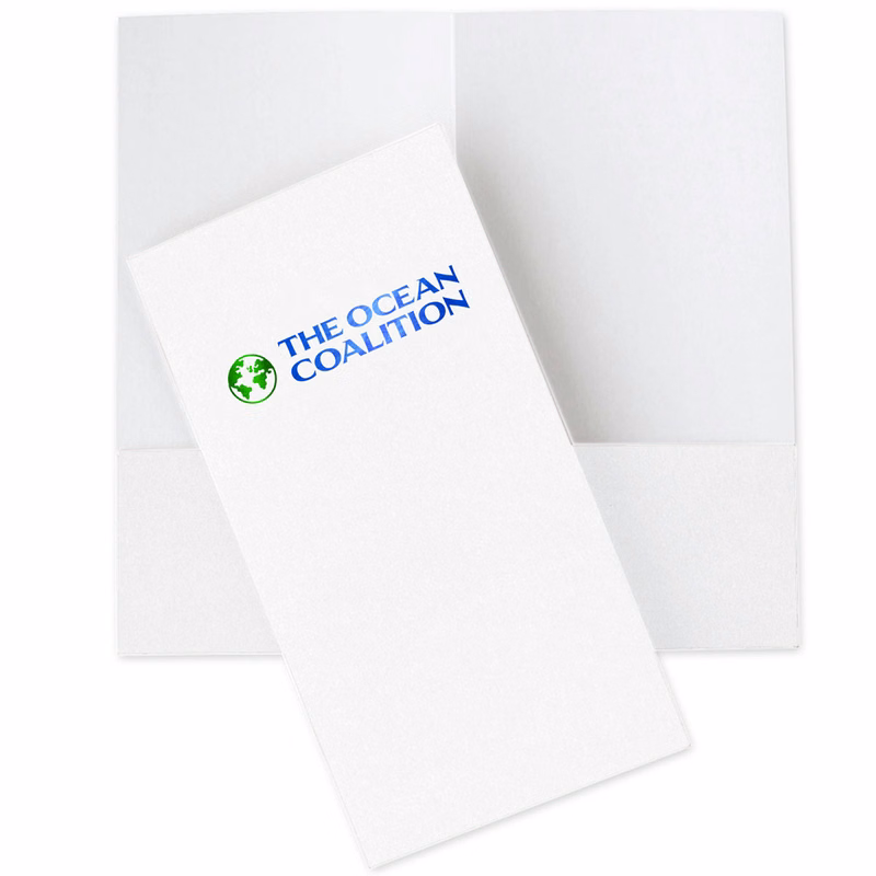 Mini Folders –2 Color Foil-Stamped Std. White Stock