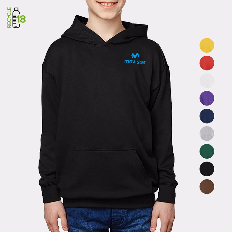 REPREVE® - Youth Recycled Pullover Hooded Sweatshirt w/ Wrinkle Free