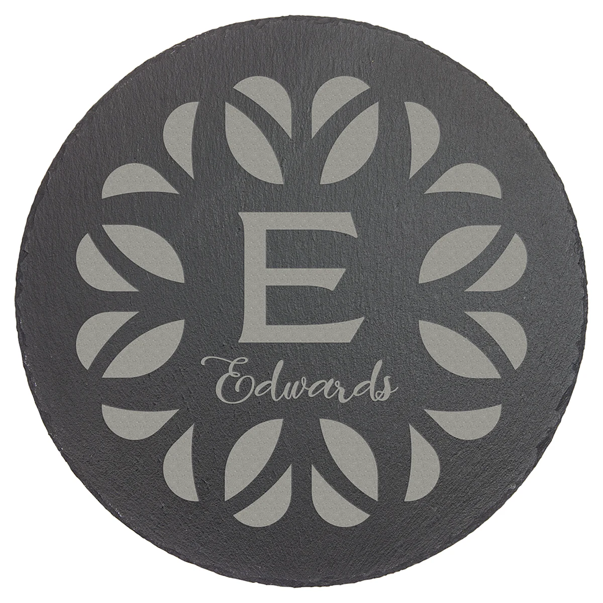 11 3/4" Round Slate Decor with Foam Pads 1