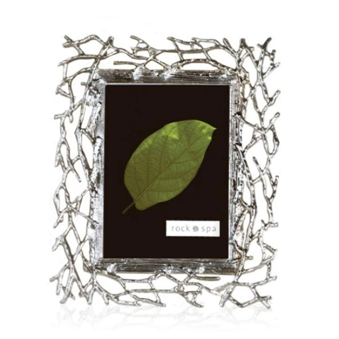 Twig Picture Frame - Antique Silver 1
