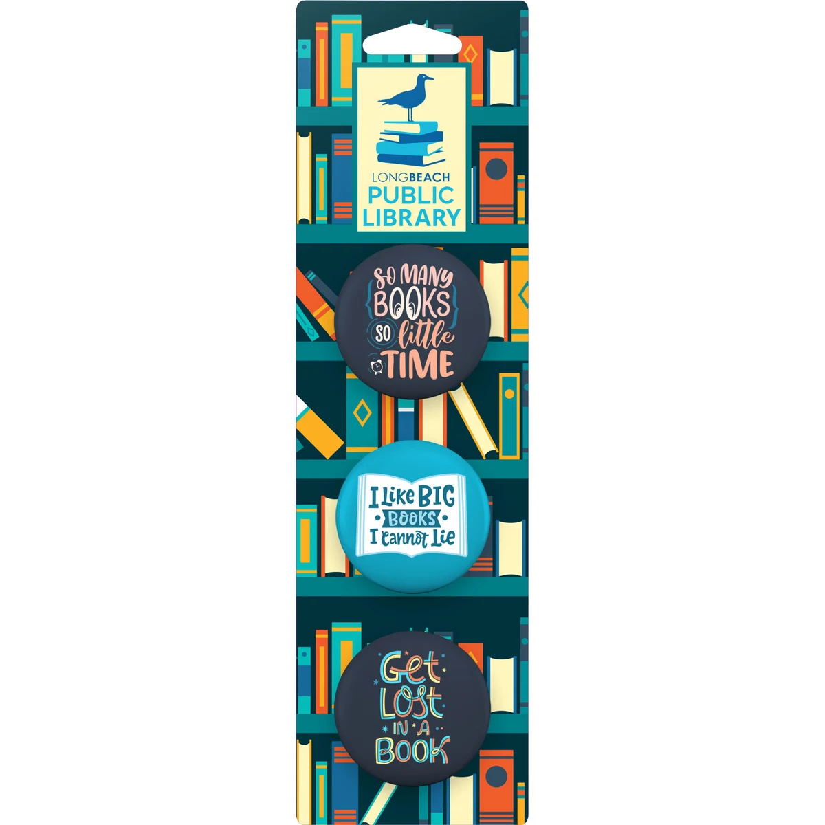 3-Pack Button Collage Card Bookmark 1