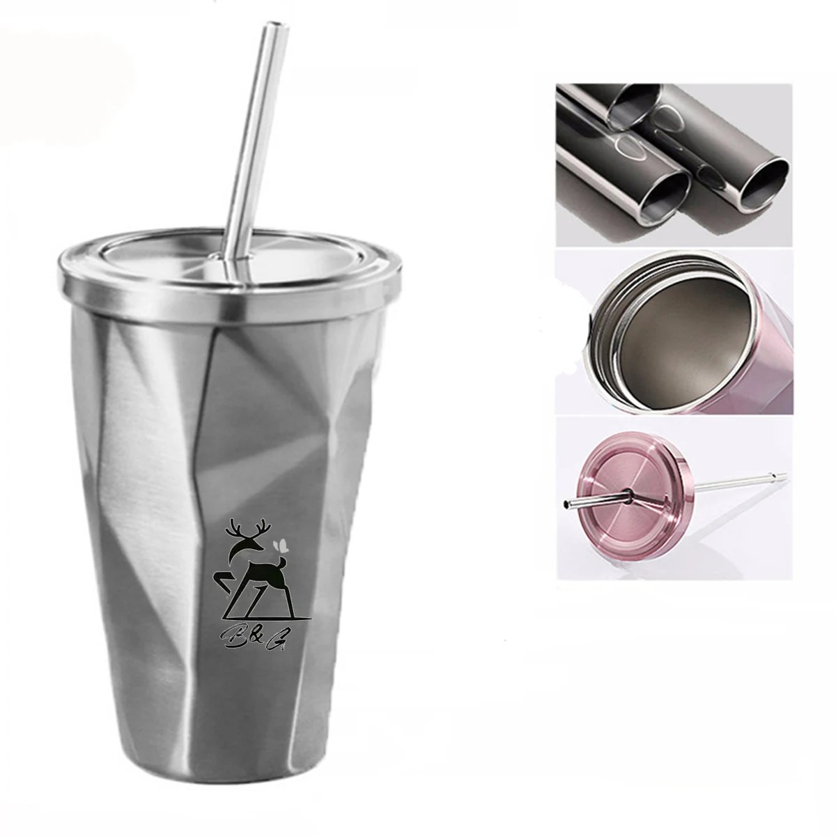 16 Oz. Gradient Stainless Steel Cup 1