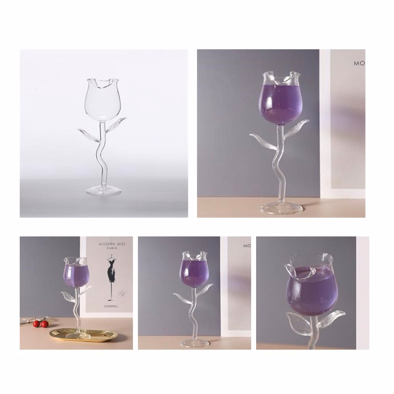 
Rose crystal champagne cup
