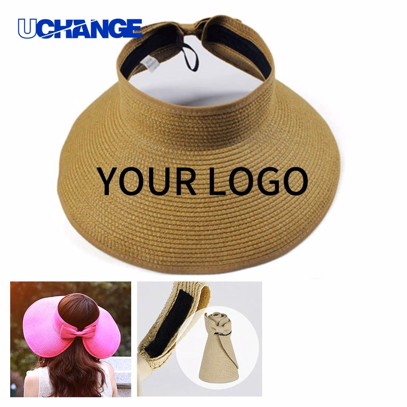 Straw Visor Hat for Summer Protection