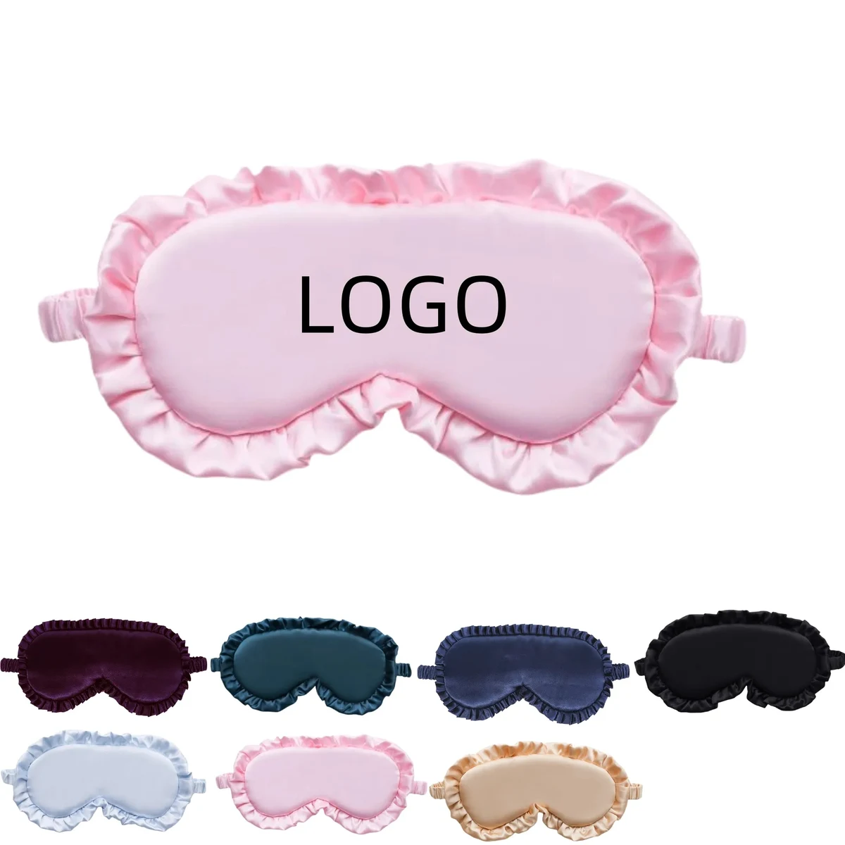 Adjustable Ice Silk Sleep Mask Eye Cover With Elastic Band 1