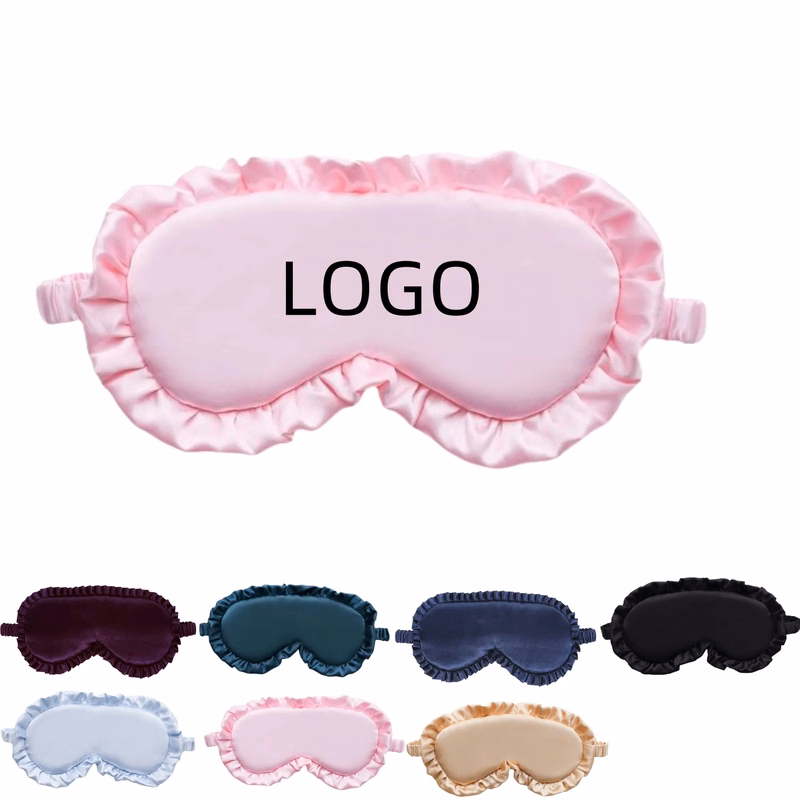 Adjustable Ice Silk Sleep Mask Eye Cover With Elastic Band