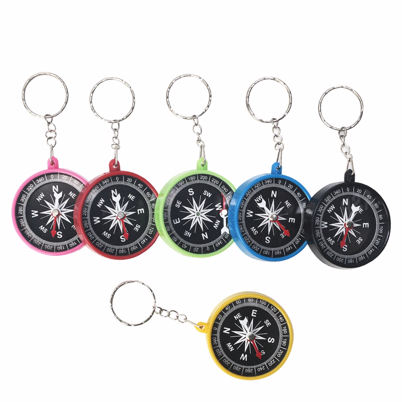 Compass 2"D Keychain Color