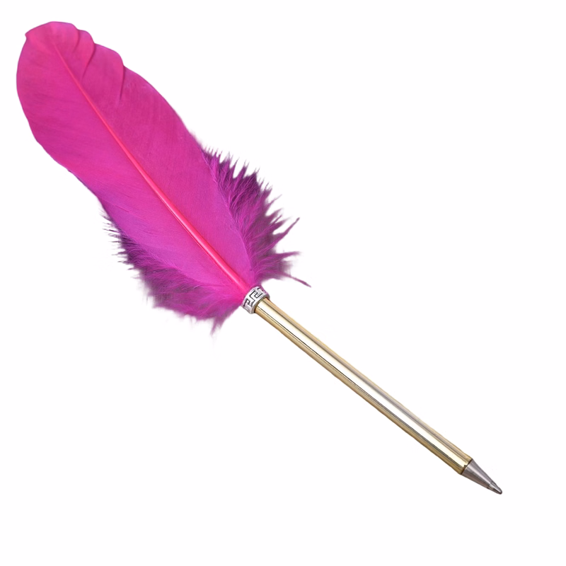 Feather Quill Ballpoint Pen Decorative Writing Gift