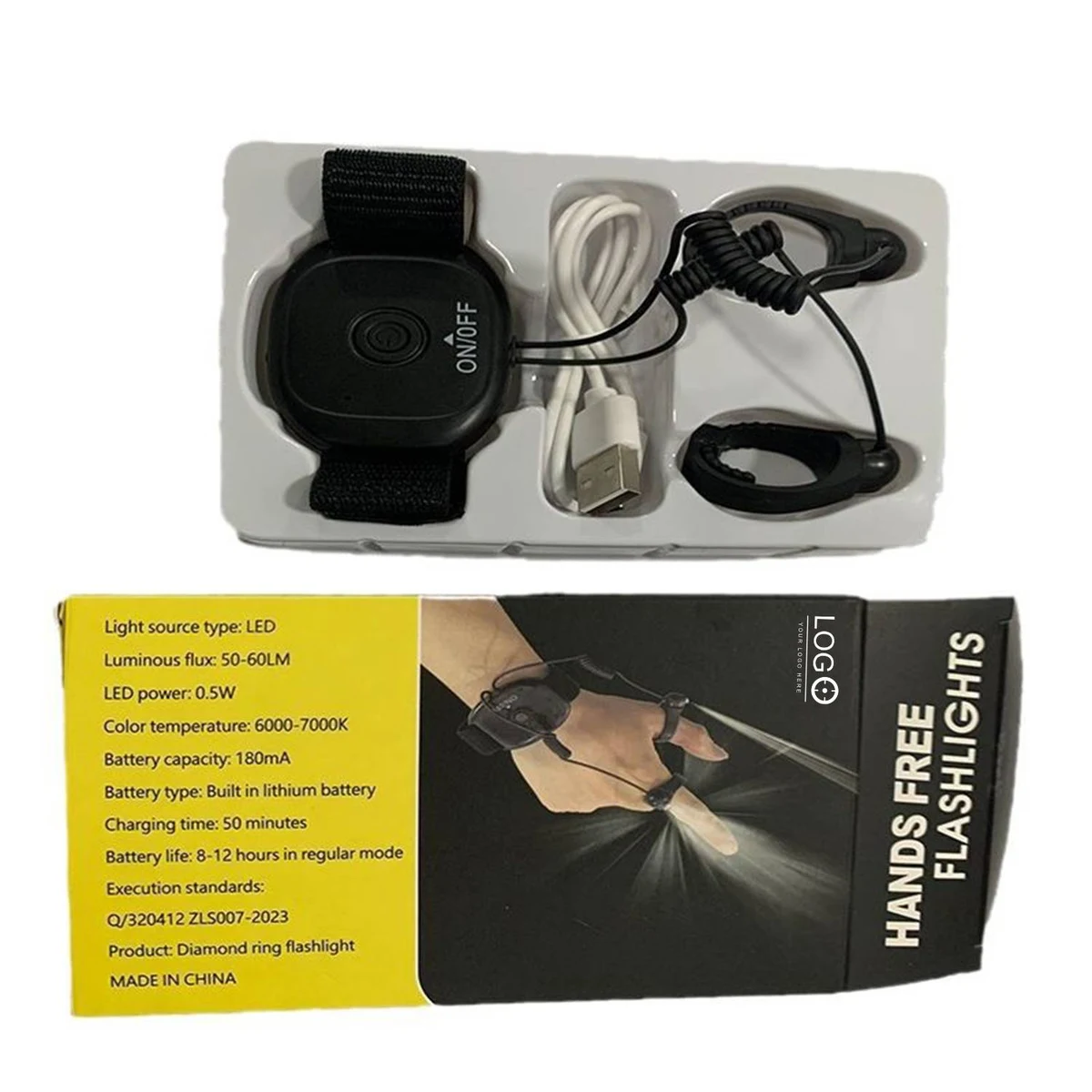 Rechargeable LED Finger Flashlight 1