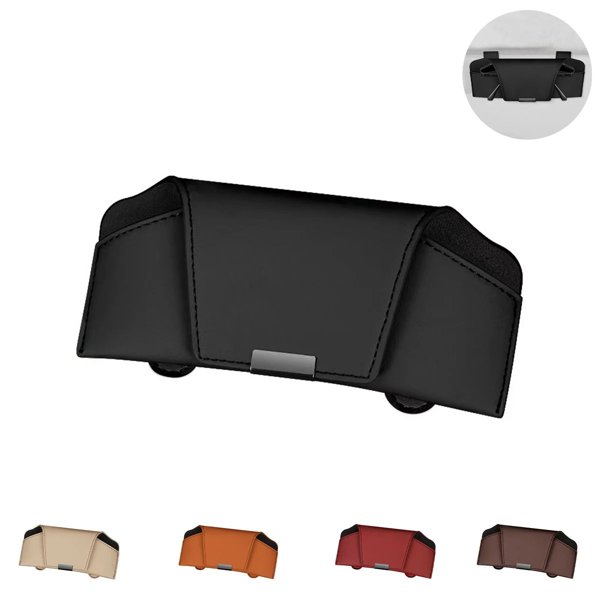 PU Leather Sunglasses Case for Car 1