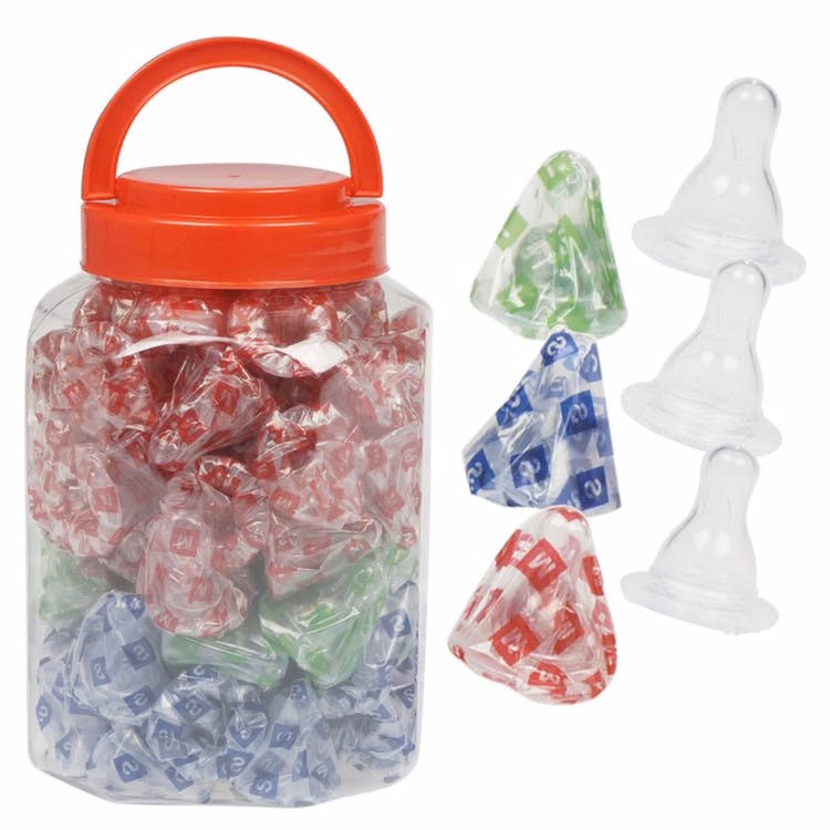 Silicone Baby Bottle Nipples - Assorted Flows