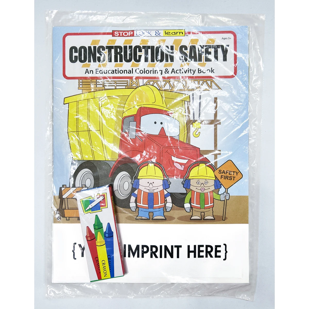 COLORING SET - Construction Safety Coloring Book Fun Pack 1