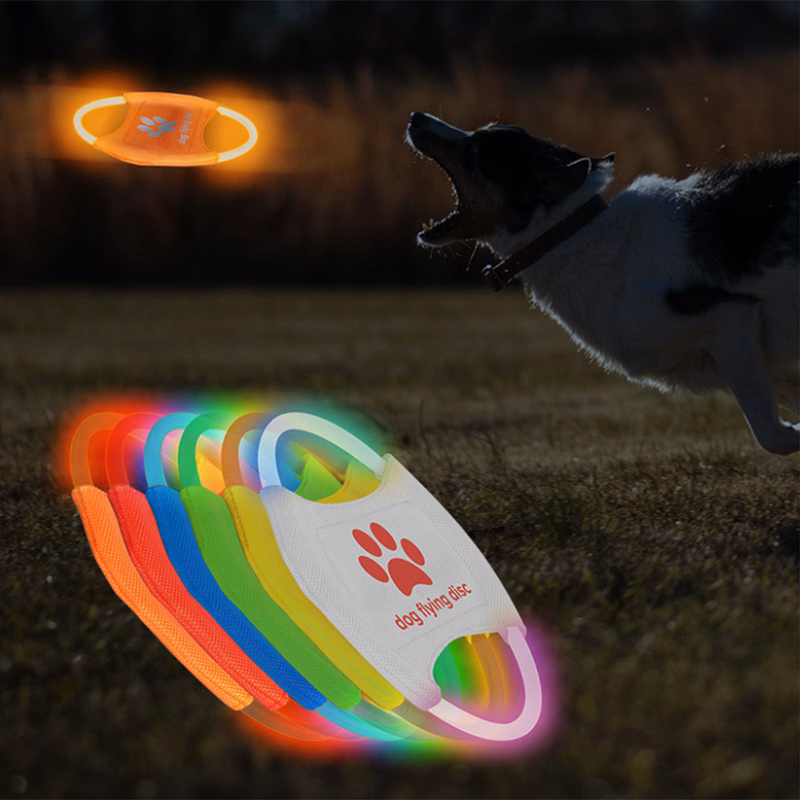 Pet Frisbee Glows on USB Charge