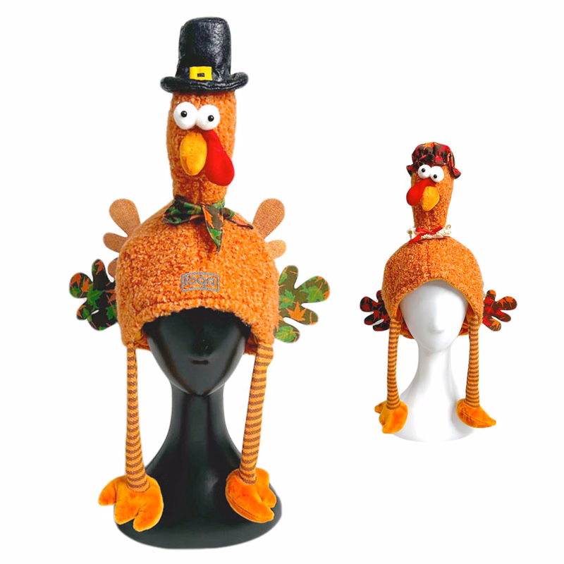 Plush Thanksgiving Turkey Hat