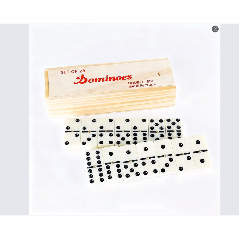 Custom 28pcs Double 6Wooden Dominoes Sets