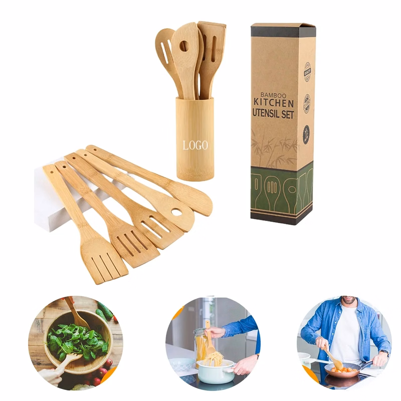 Wooden Bamboo Cooking Utensils Set