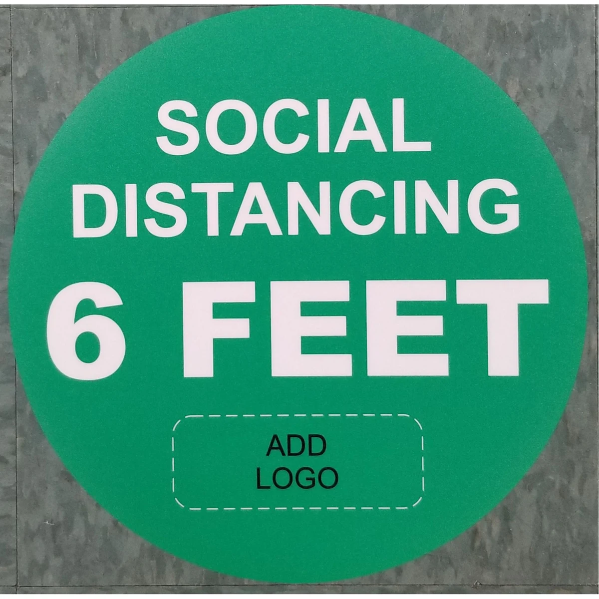 12" -6 Feet Apart Floor Decal 1