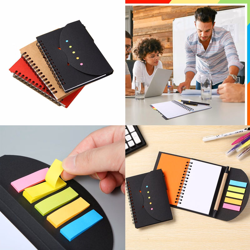 Tabbed Notebook Mini Spiral Notebook