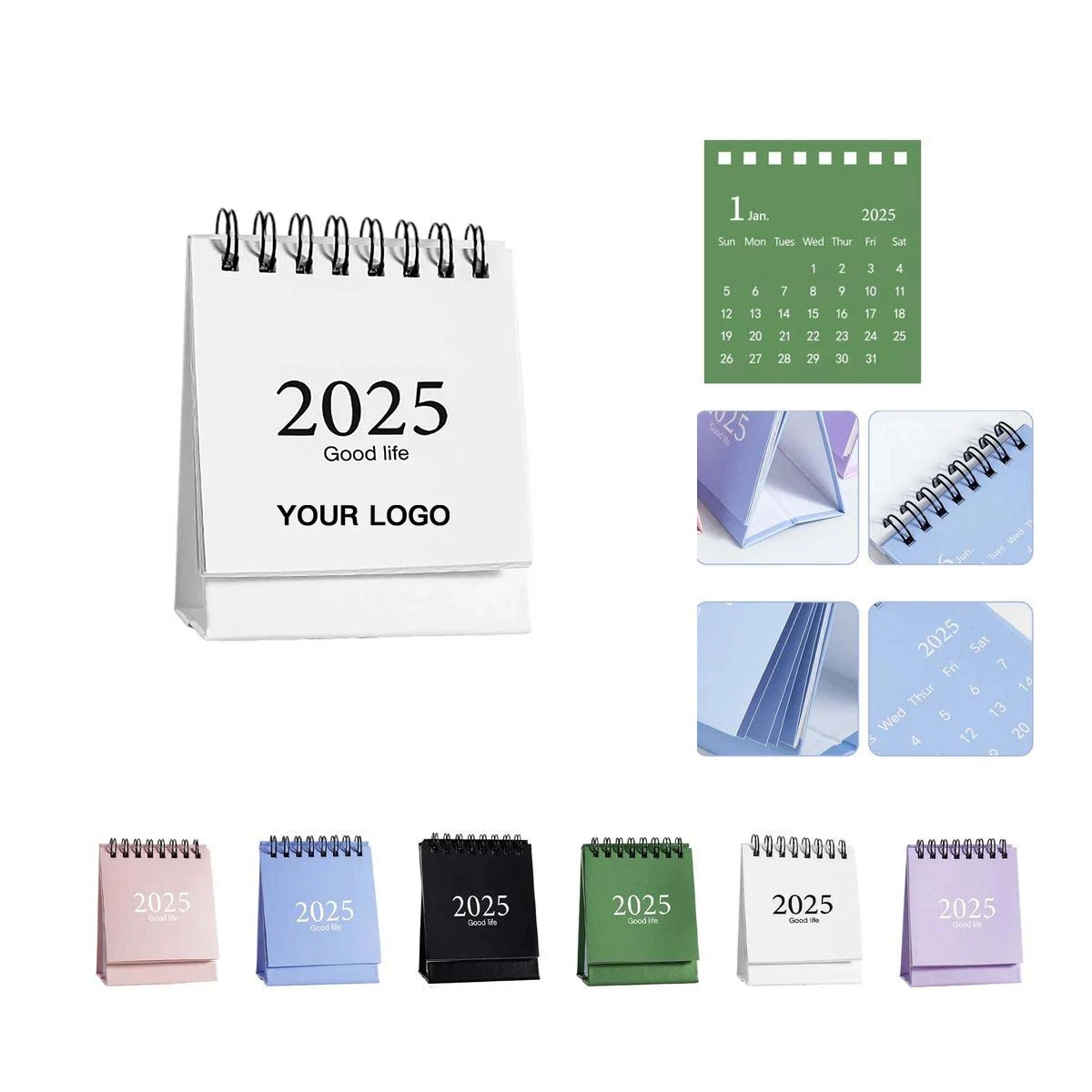 Compact Paper Desk Calendar for Office and Home 1