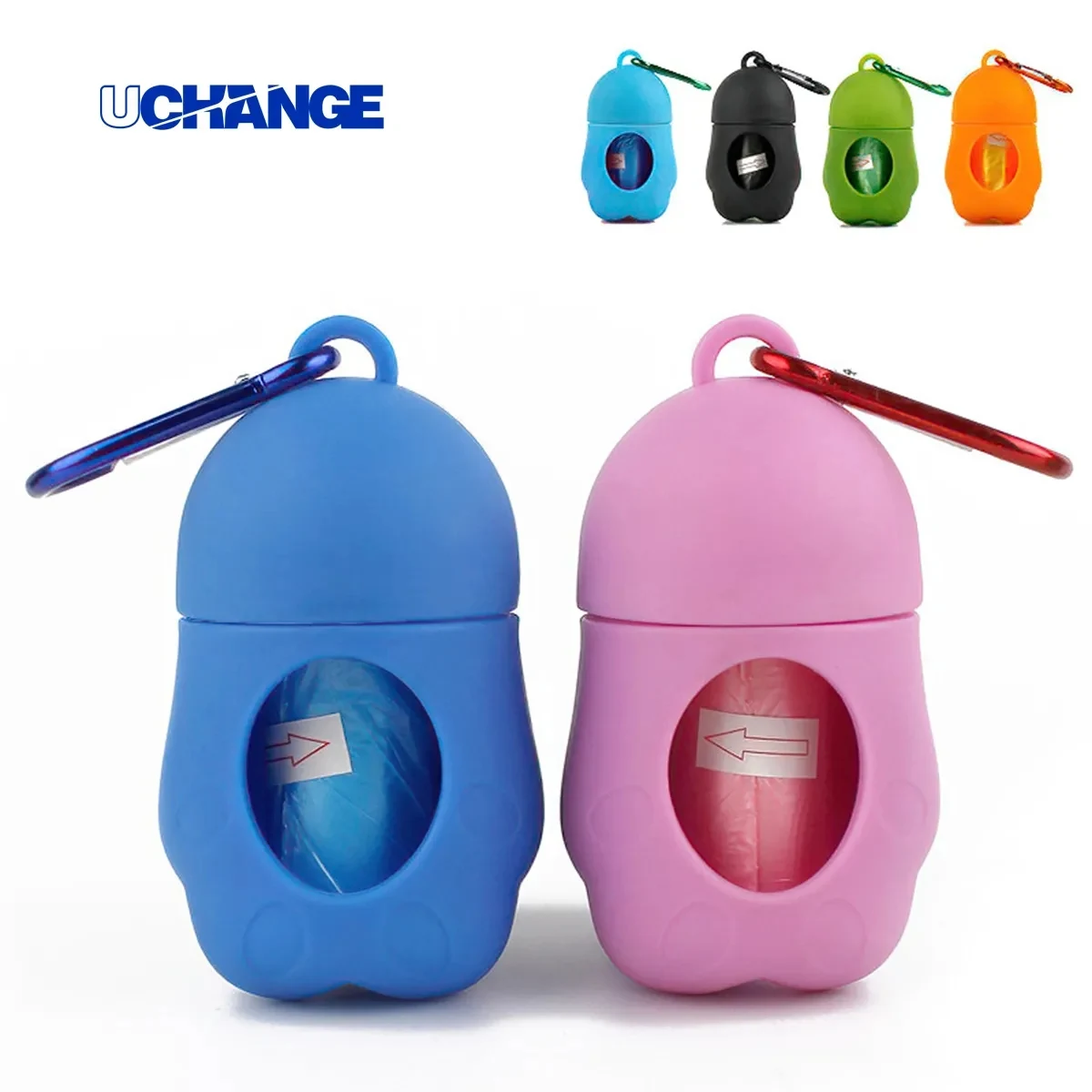 Portable Pet Waste Bag Dispenser with Carabiner 1