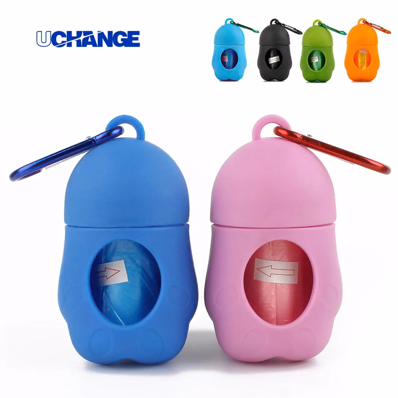Portable Pet Waste Bag Dispenser with Carabiner