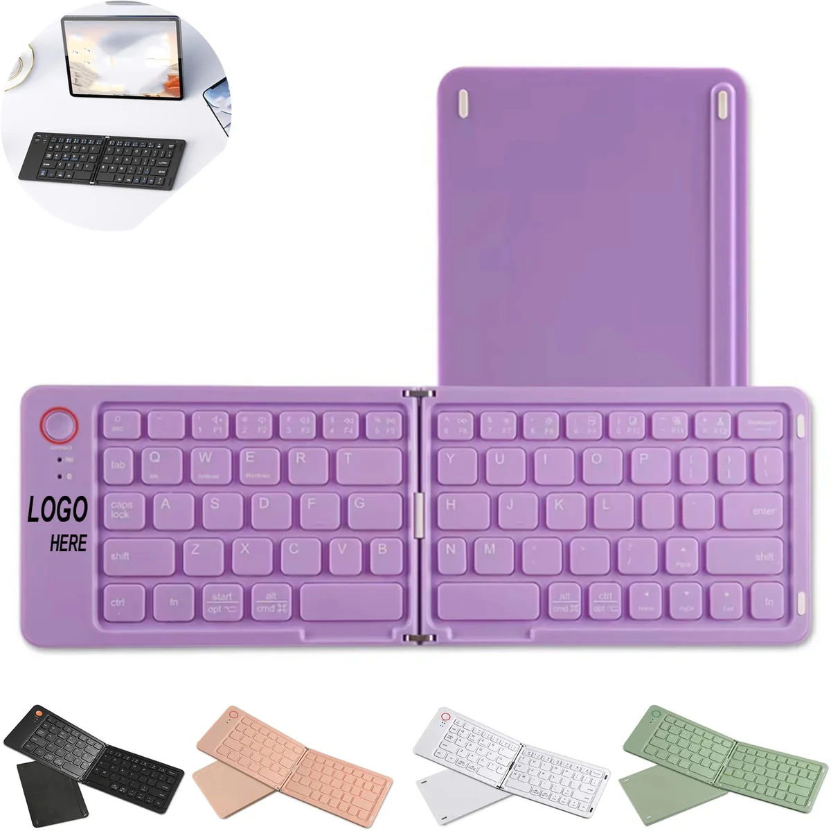 Multi-System Universal Wireless Bluetooth Folding Keyboard 1