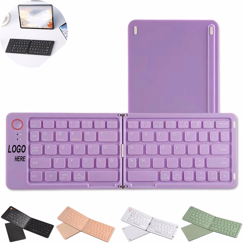Multi-System Universal Wireless Bluetooth Folding Keyboard