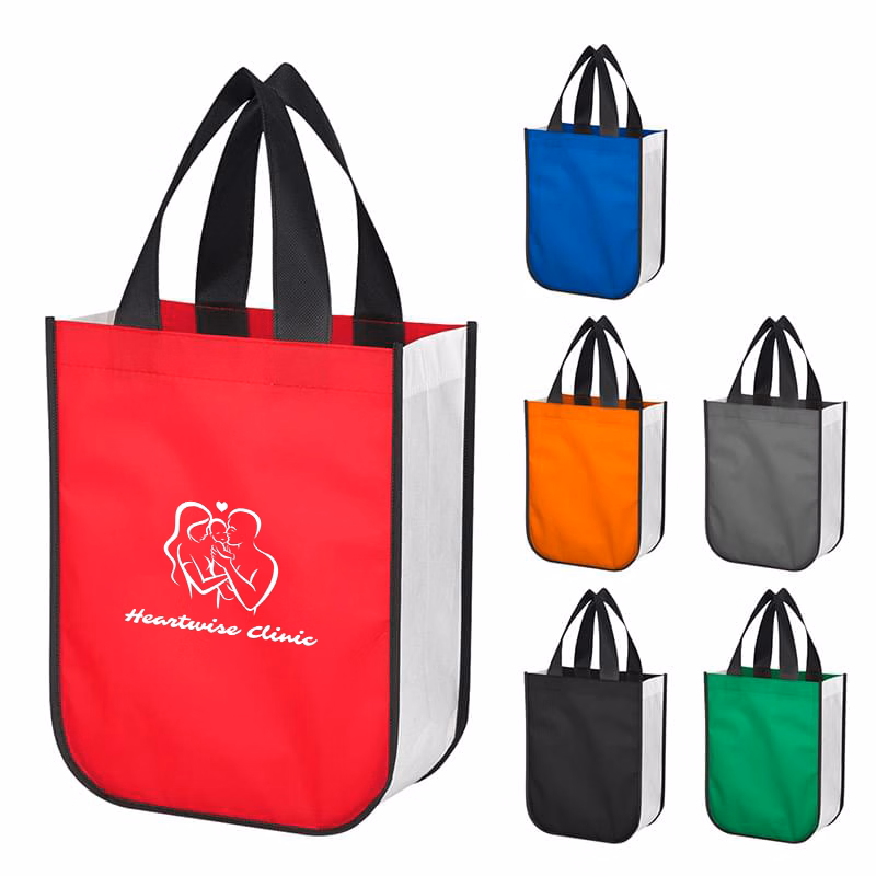 Non-Woven Shopper Tote Bag With 100% RPET Material