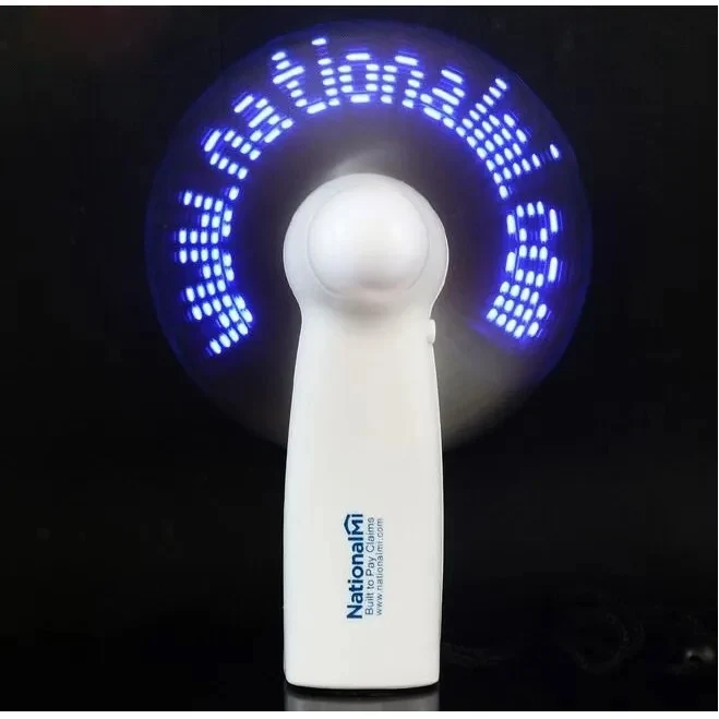 LED Hand Held Pre Programmed Message Fans 1
