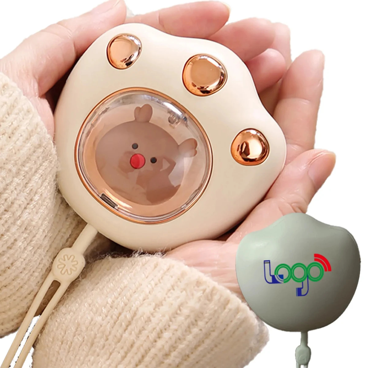 Rechargeable Cute Cat Paw Portable Type-C Hand Warmer 1