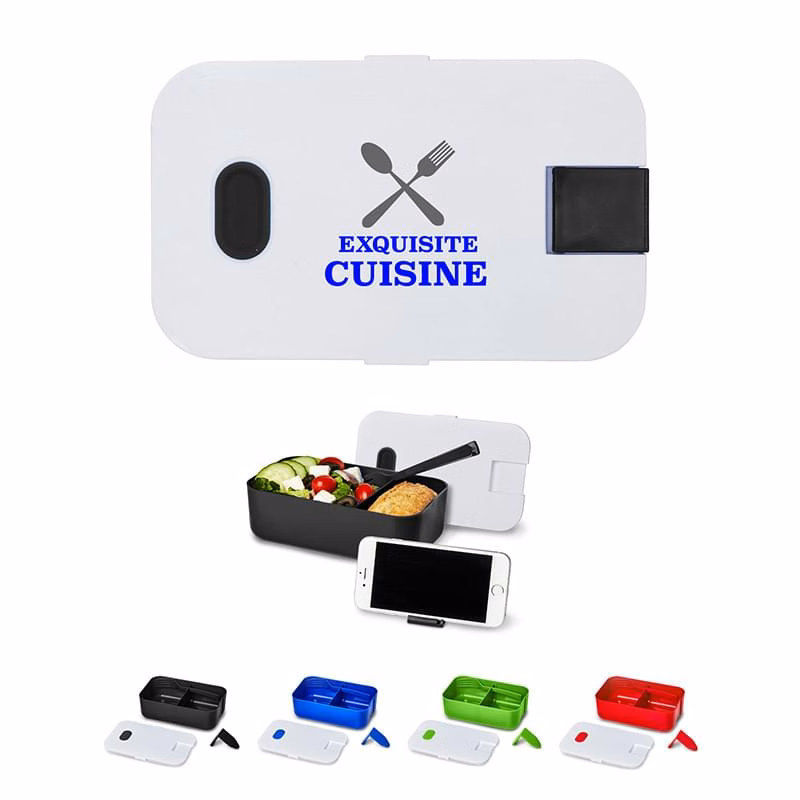 Portable Bento-style Plastic Lunch Kit