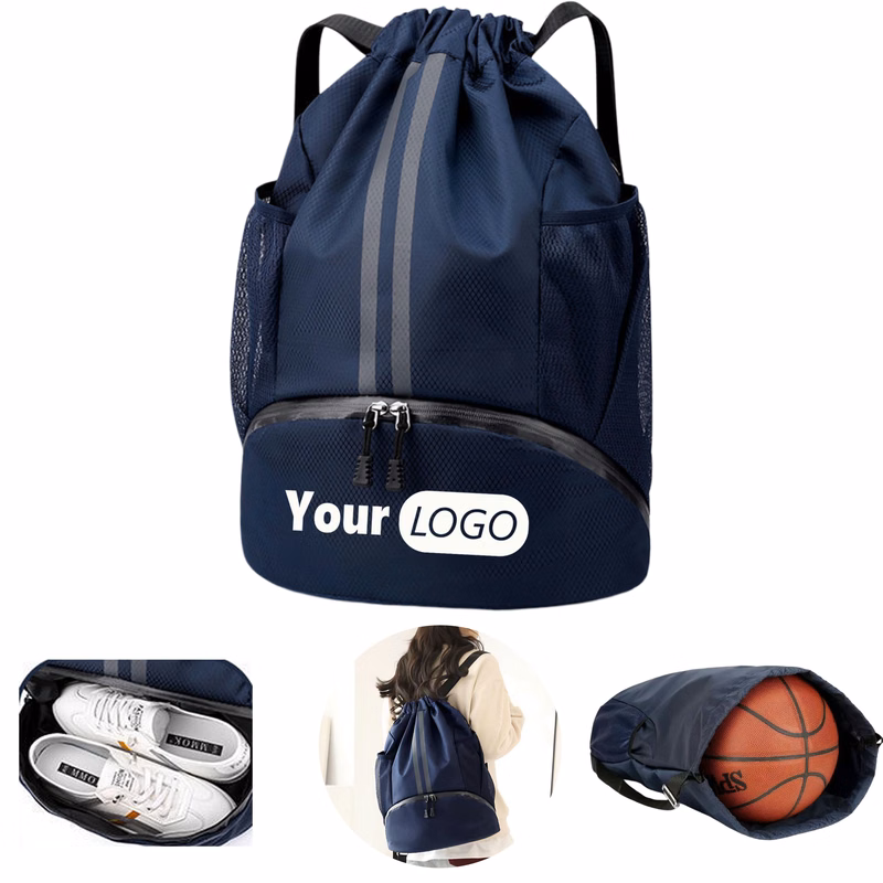 Dry Wet Separation Water Resistant Drawstring Bag