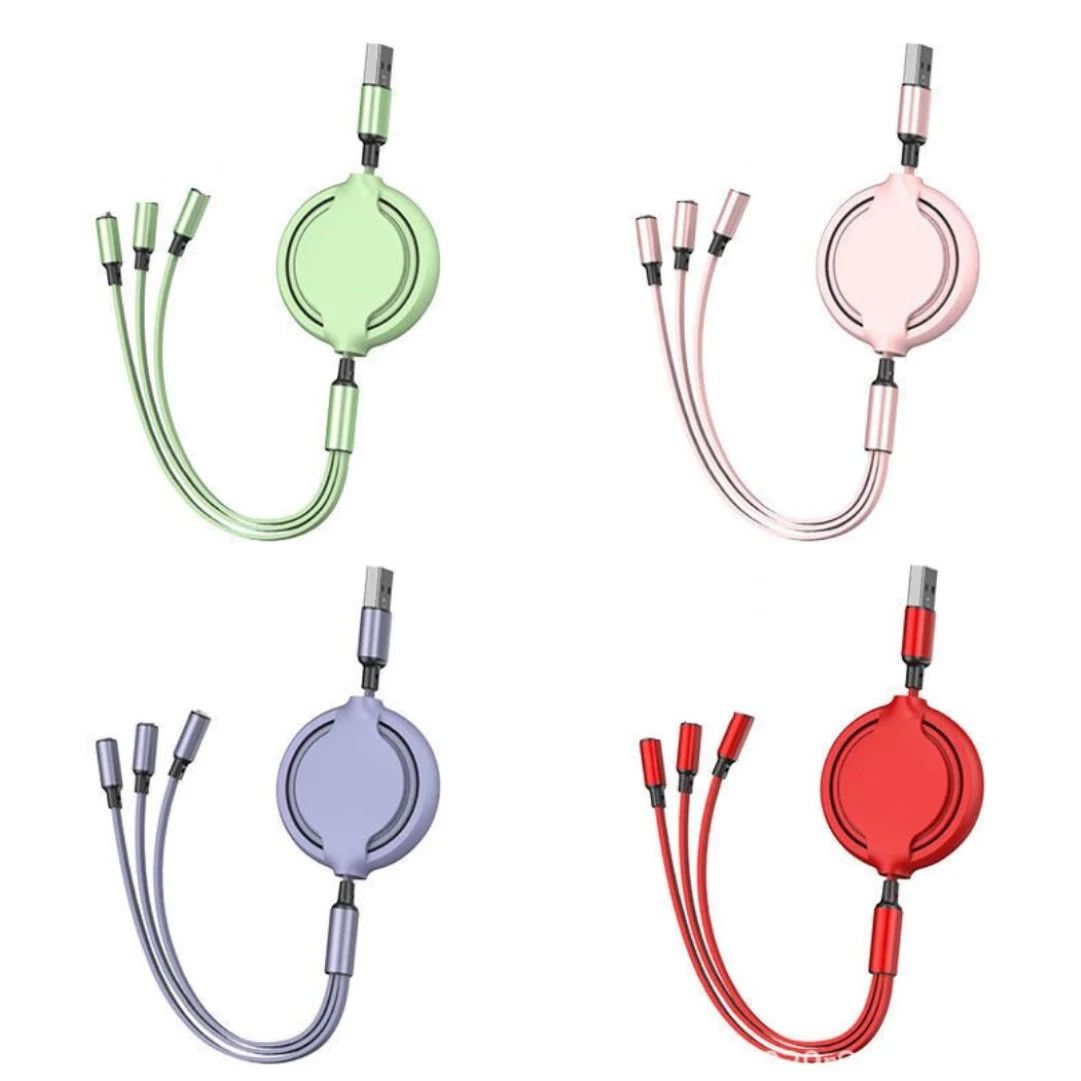 3 in 1 Retractable Charging Cable Fast Charger 1