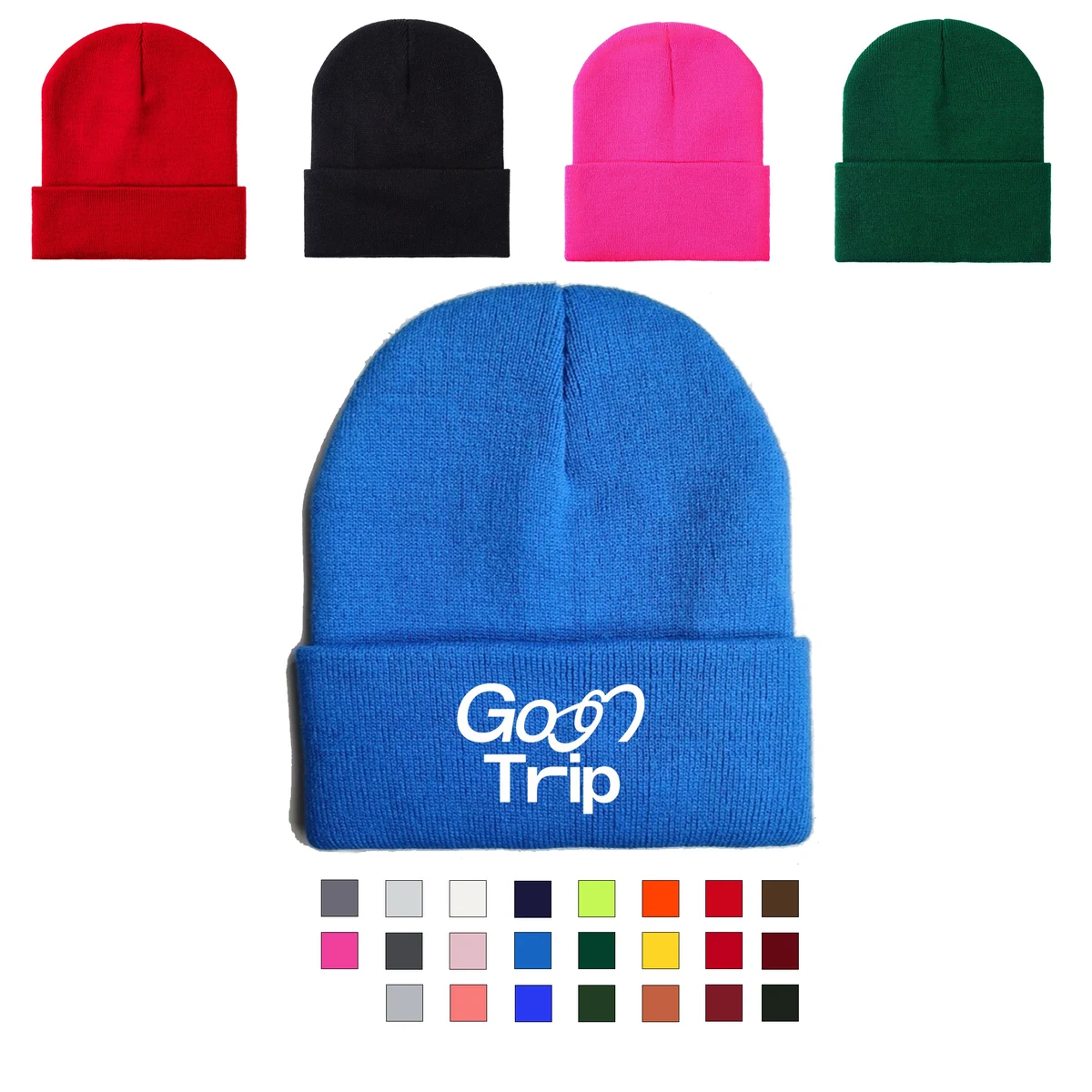 Customizable Solid Knitted Hat 1