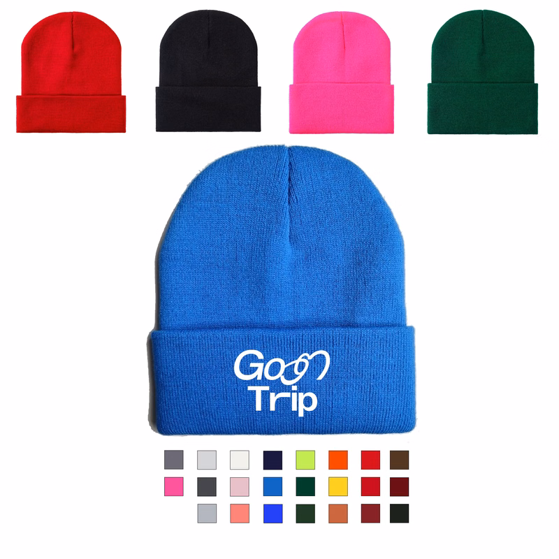 Customizable Solid Knitted Hat
