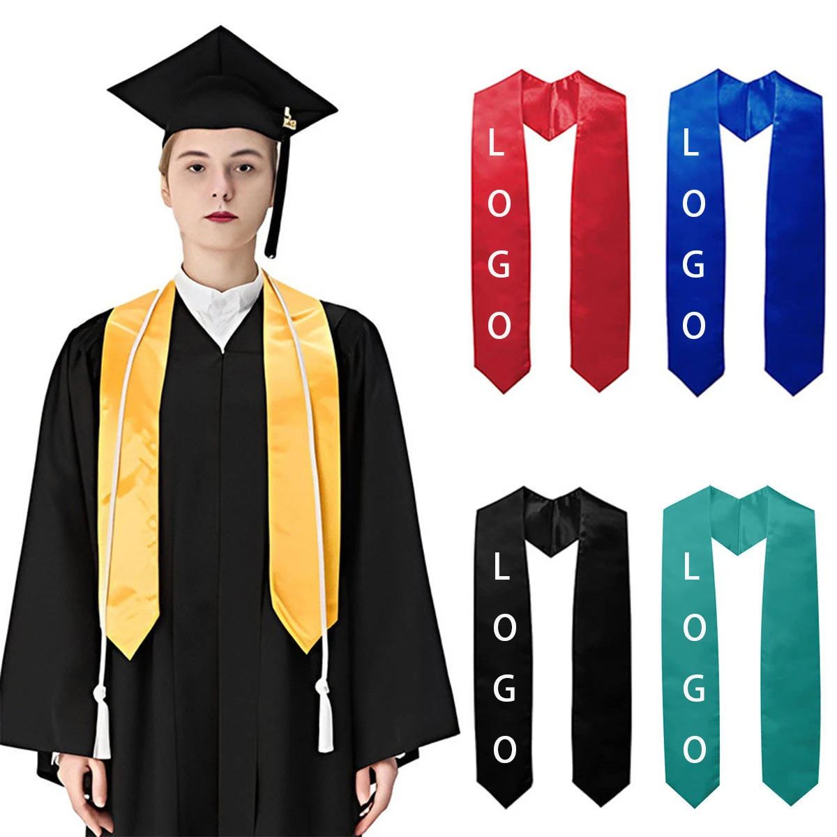 Double-layer graduation honor stole 1