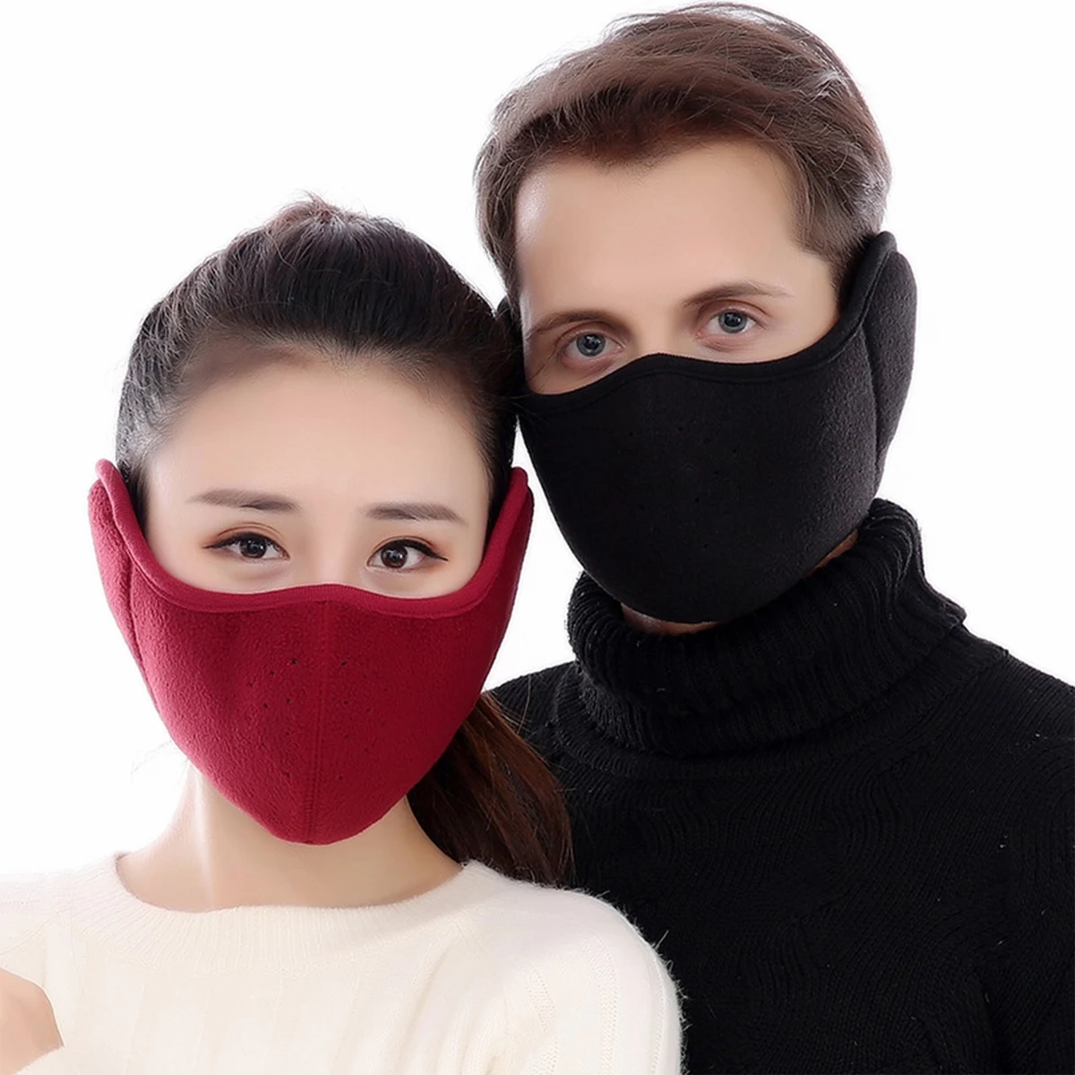 Two-in-one warm earmuff face mask 1