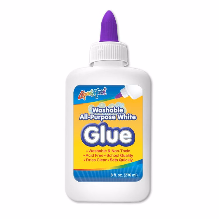 White All-Purpose Glue - Washable 8 oz
