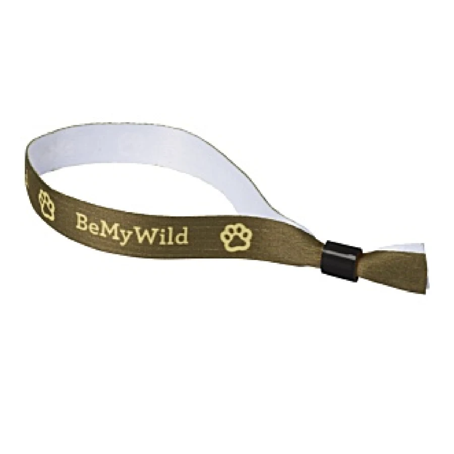 Single Color Screen Print Satin Wristband 1