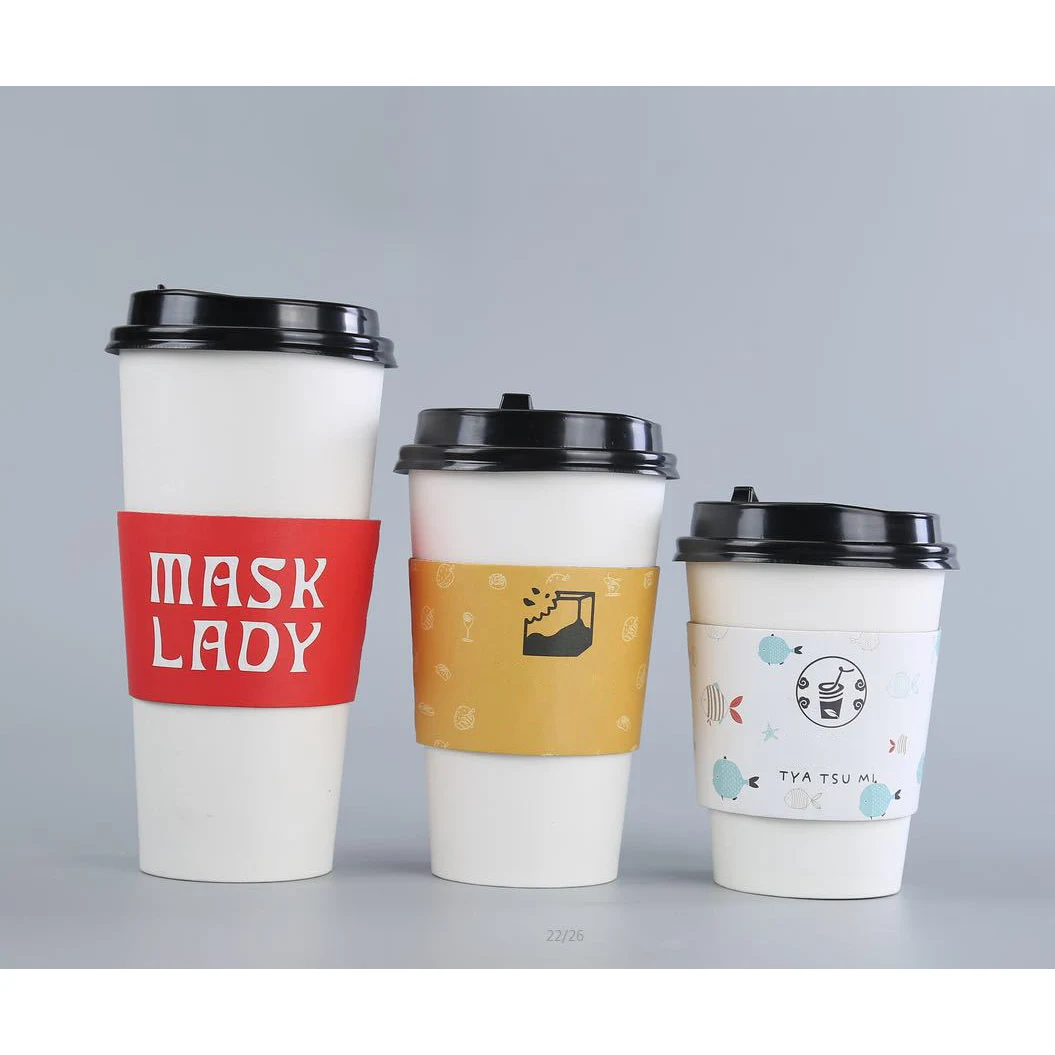 12 Oz Double Wall Coffee Cups Paper Cup With Lids 1