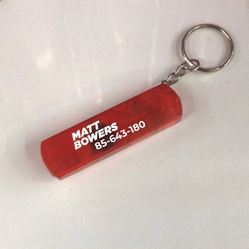 Compass Keychain with Whistle and LED Light