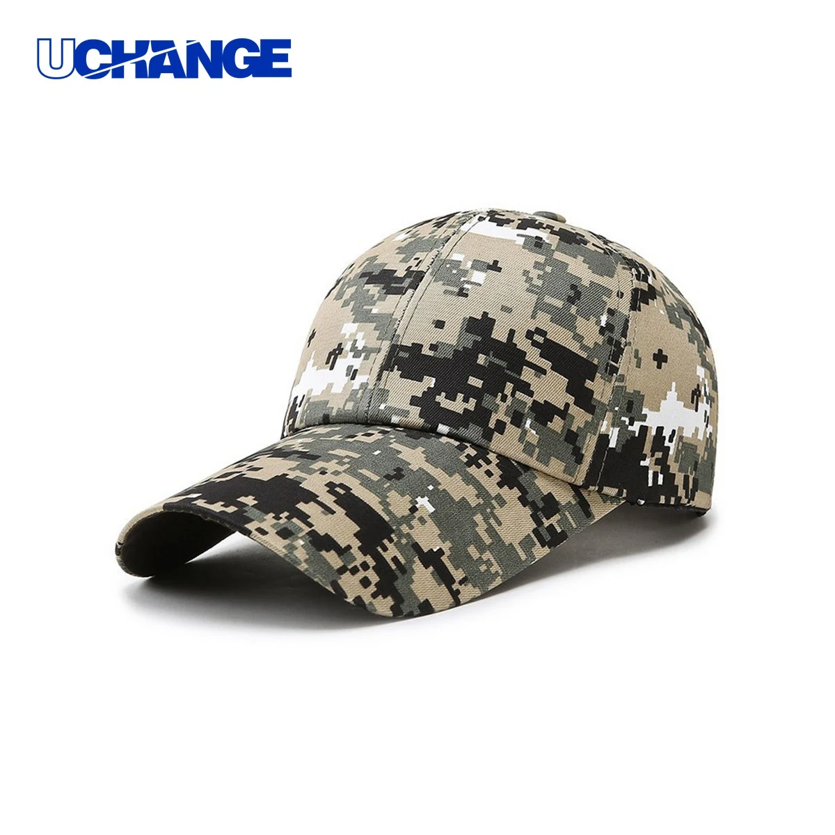Camouflage Cotton Baseball Cap Headwear with Adjustable Strap 1