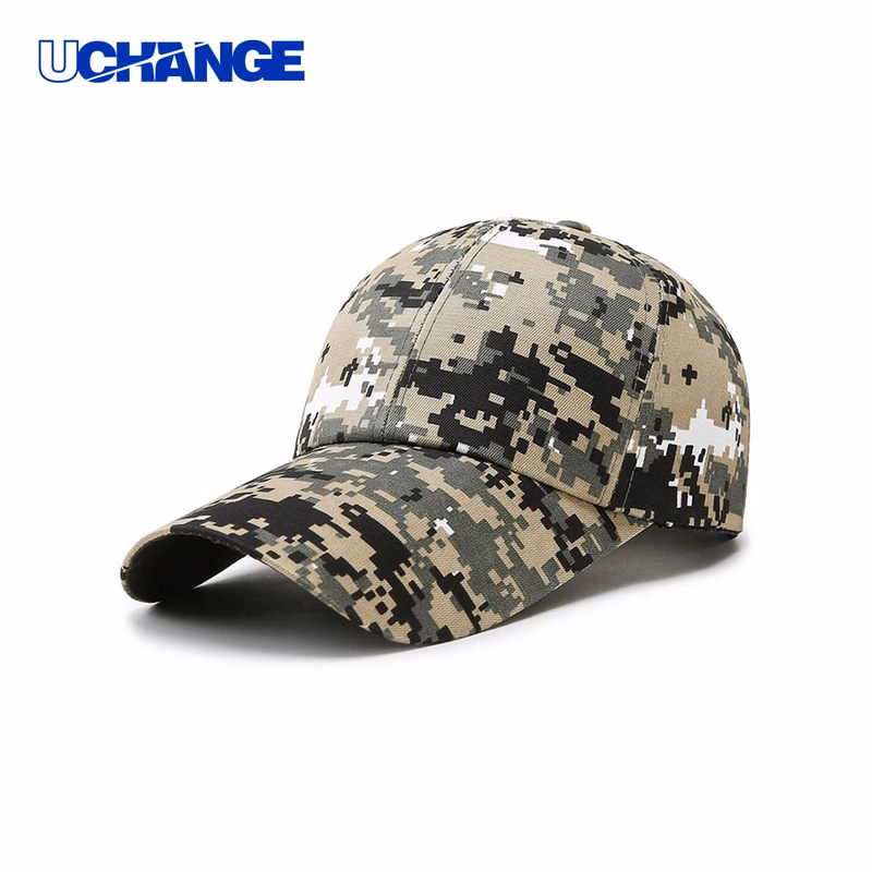 Camouflage Cotton Baseball Cap Headwear with Adjustable Strap