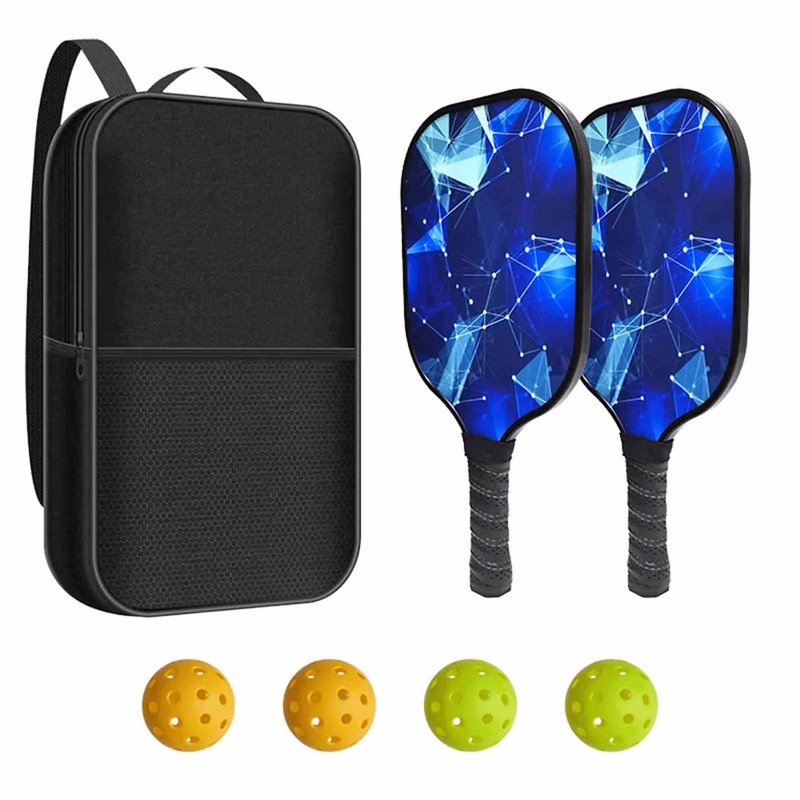 Premium Fiberglass Pickleball Set (2 rackets 4 balls 1 bag)