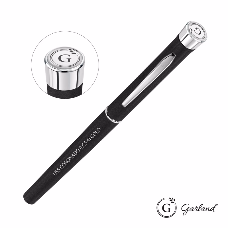 Garland® Tactical Textured Rollerball Pen - Chrome