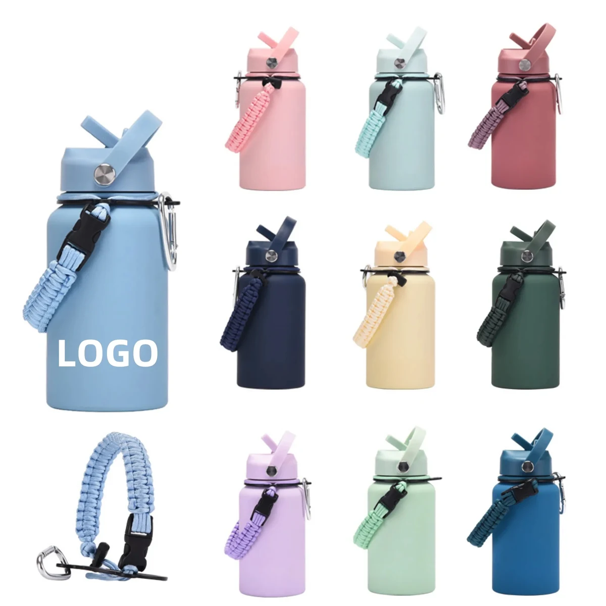 22oz Braided Rope Stainless Steel Thermos 1