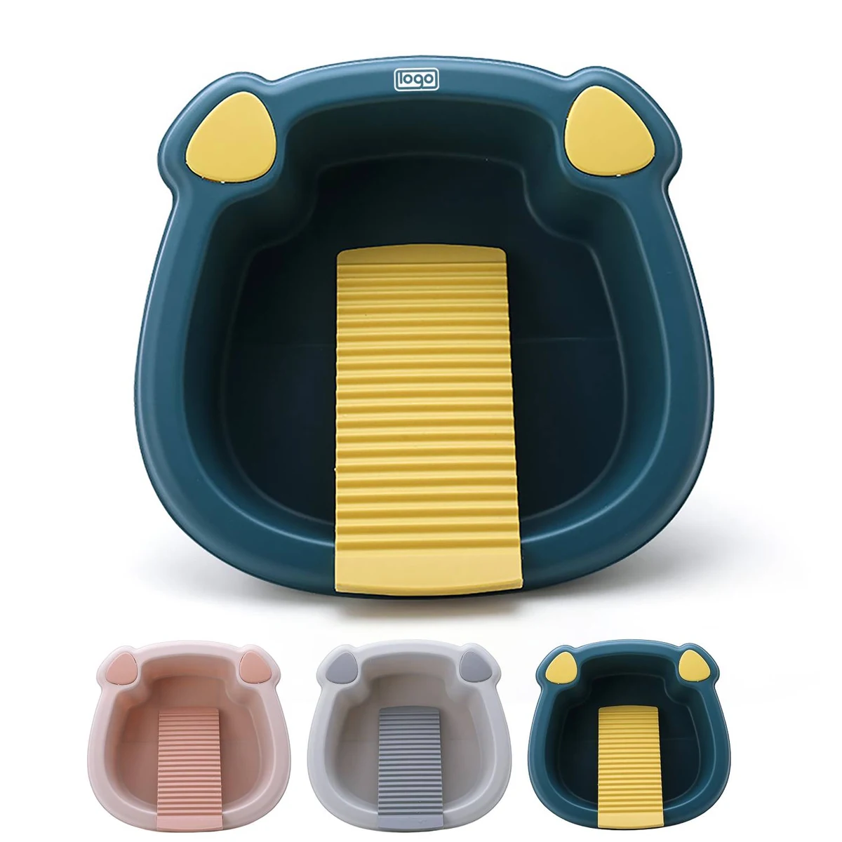 Children's Laundry Basin w/ Built-In Washboard 1