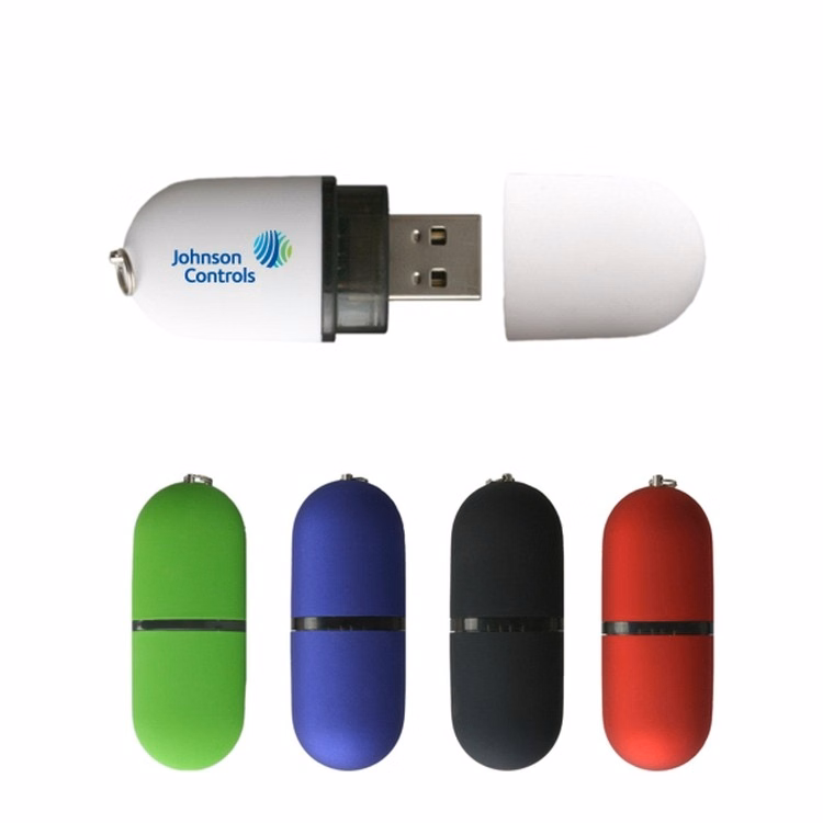 8GB Capsule USB Flash Drive w/Removable Cap