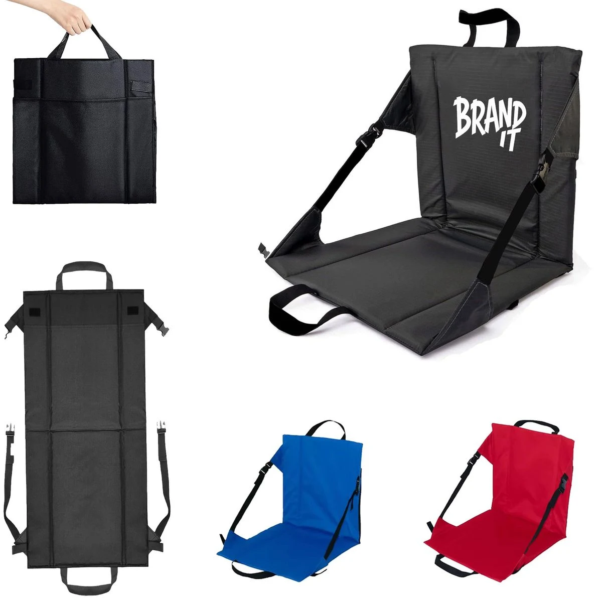 Bleacher Outdoor Portable Seats w/Backrests 1